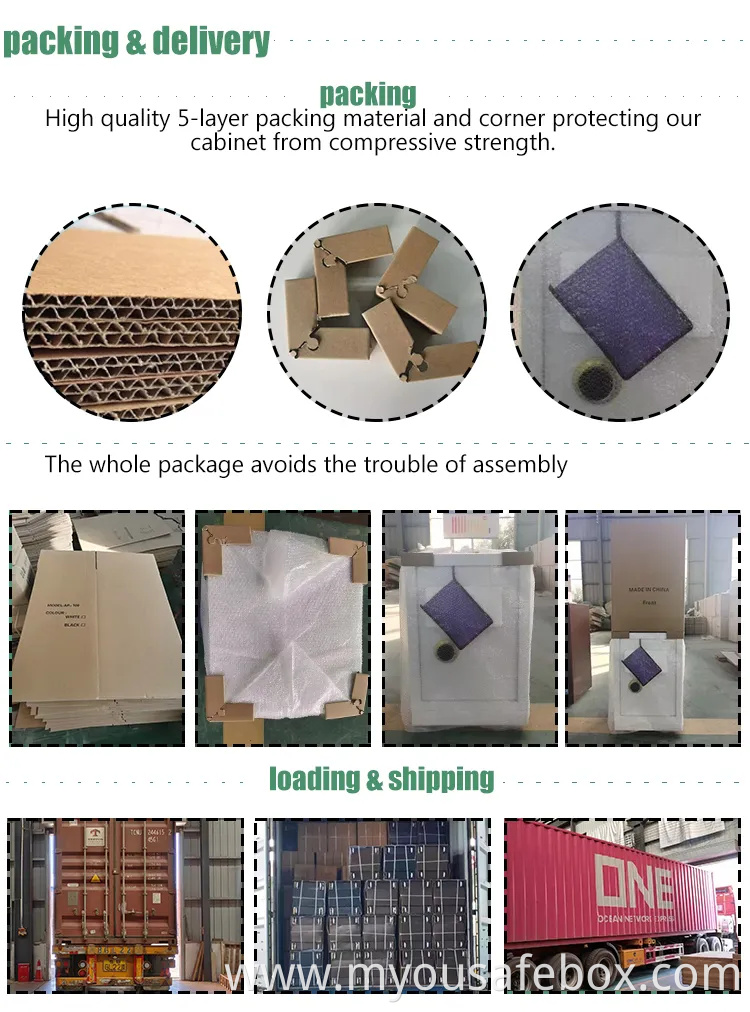 Fireproof Safety Deposit Box Home Office Hotel Alarm System Smart Safe